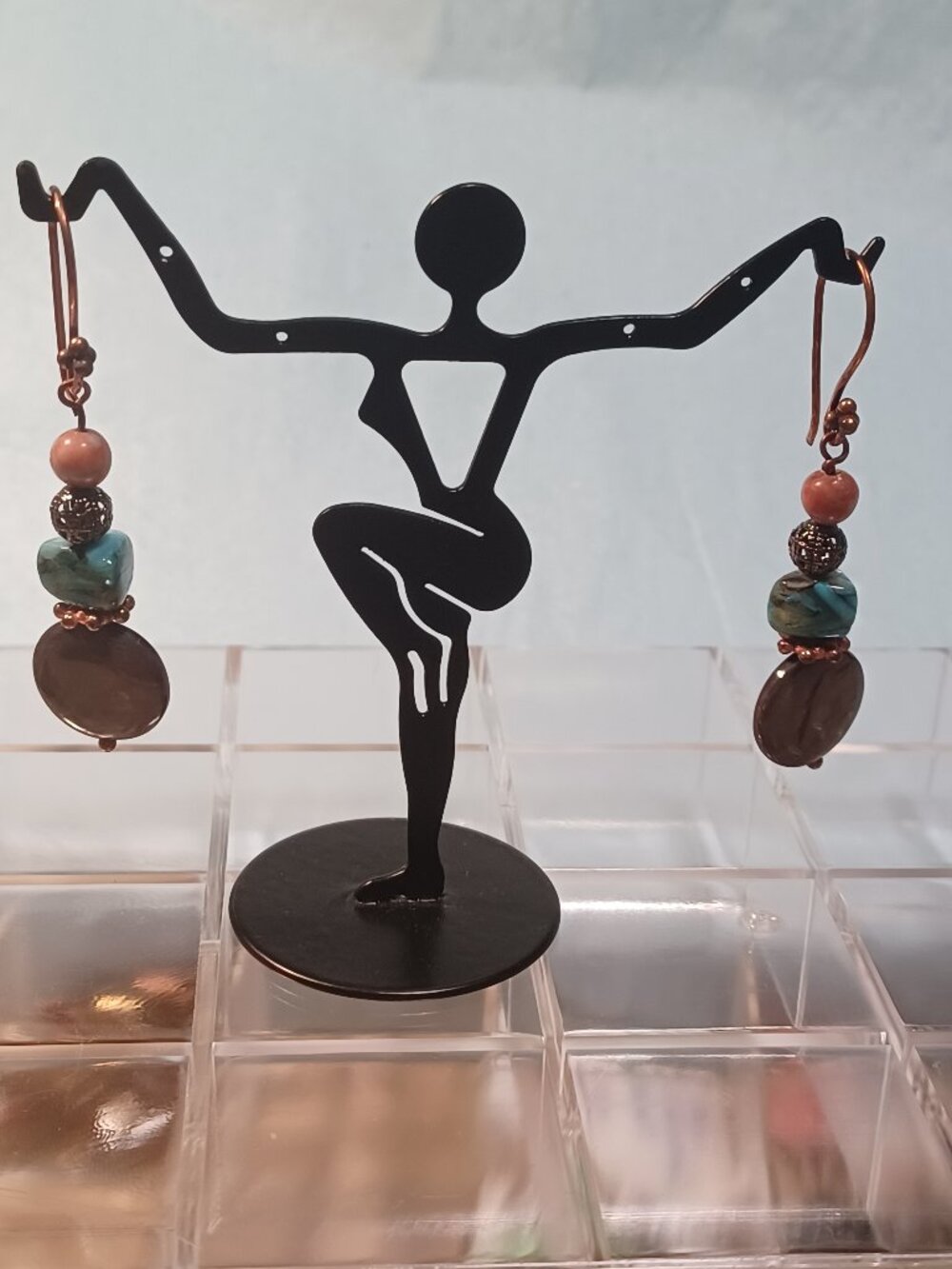 Copper & Mother of Pearl Earrings